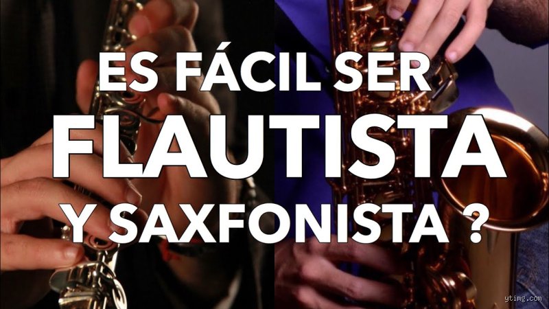 ¿Es más fácil tocar la flauta o el saxofón?