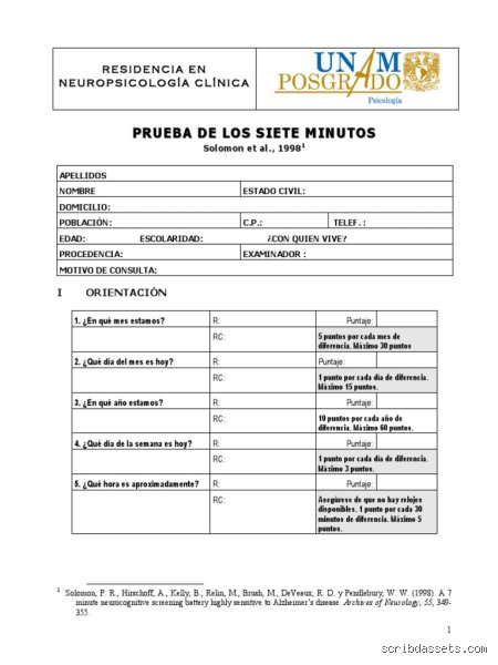 ¿Qué es el test de los 7 minutos y por qué debería importarte?