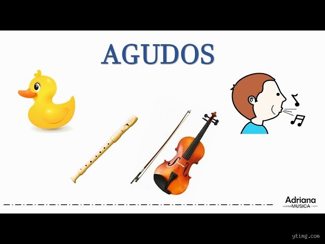 ¿Cómo se llaman el sonido más agudo y el más grave?