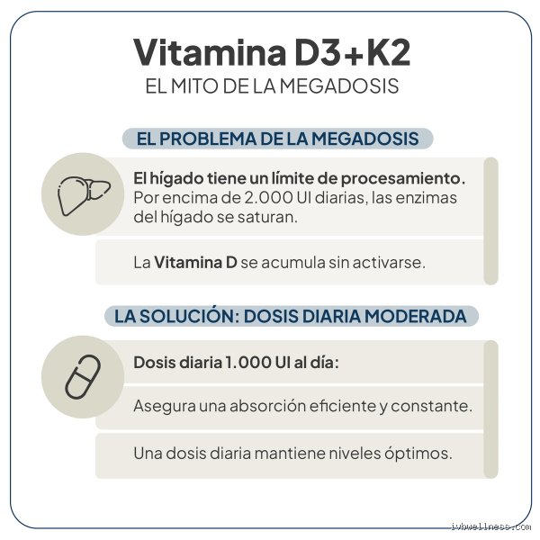¿Cuánta vitamina D3 y K2 debo tomar diariamente para blindar tus huesos y proteger tu corazón de forma real?