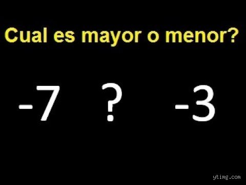 ¿Es menos 7 mayor que menos 3? Desmontando el gran mito de los números negativos