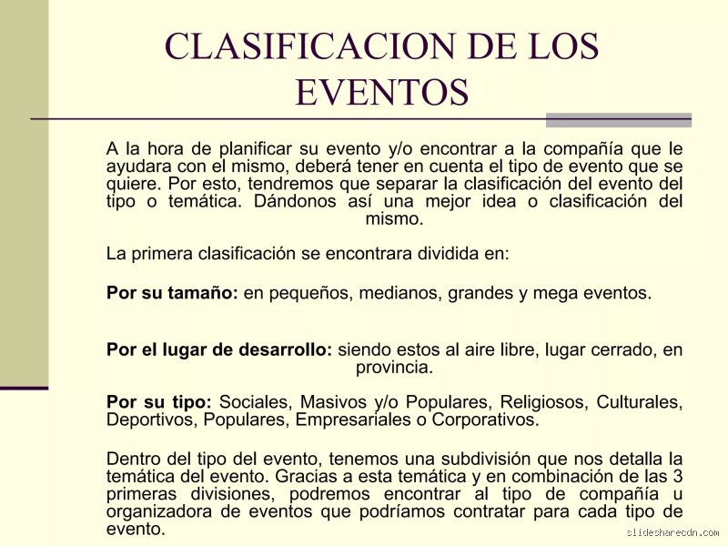 Guia definitiva sobre como se clasifican los tipos de eventos en un curso para disenar experiencias inolvidables
