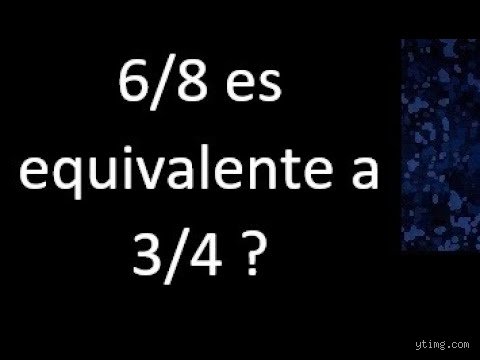 ¿Seis octavos es equivalente a tres cuartos? Descifrando el rompecabezas numérico que confunde a más de uno