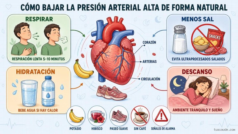 ¿Cómo bajar la presión arterial durante la noche?
