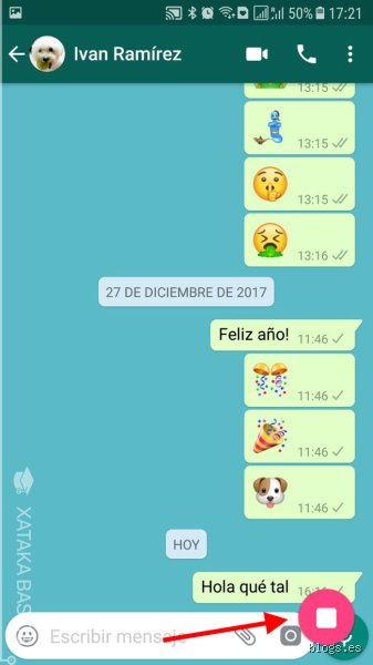 ¿Cómo tomar captura de una conversación completa en WhatsApp?