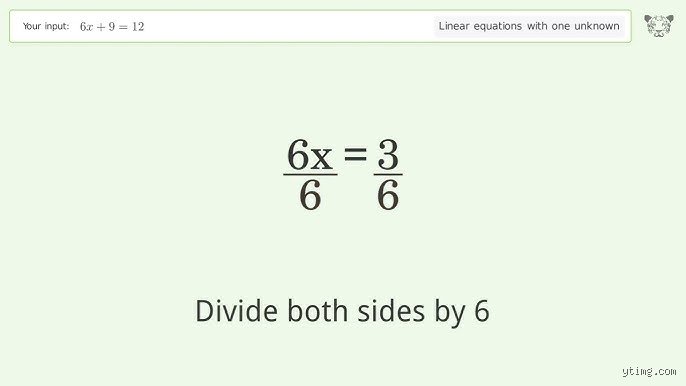 ¿Cuál es la ecuación equivalente a 6x 9 12? El misterio algebraico resuelto con precisión matemática