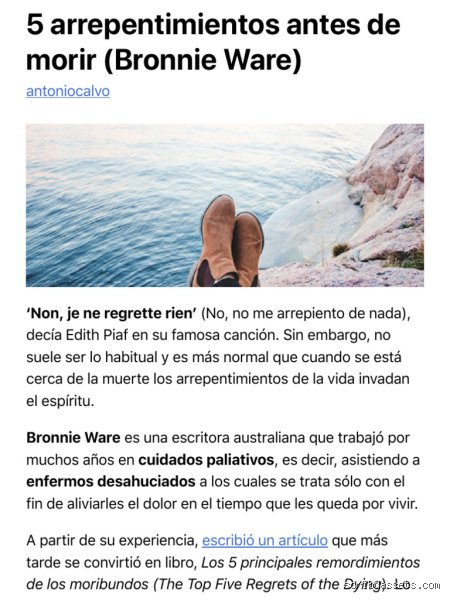 ¿Cuáles son los 5 mayores arrepentimientos de las personas moribundas y por qué nos aterra tanto escucharlos hoy?