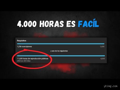 ¿Cuántas horas hay que tener en YouTube para monetizar en 2026 y por qué el contador parece no avanzar nunca?