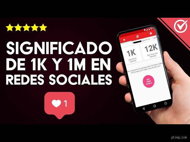 ¿Qué quiere decir 1k visualizaciones?