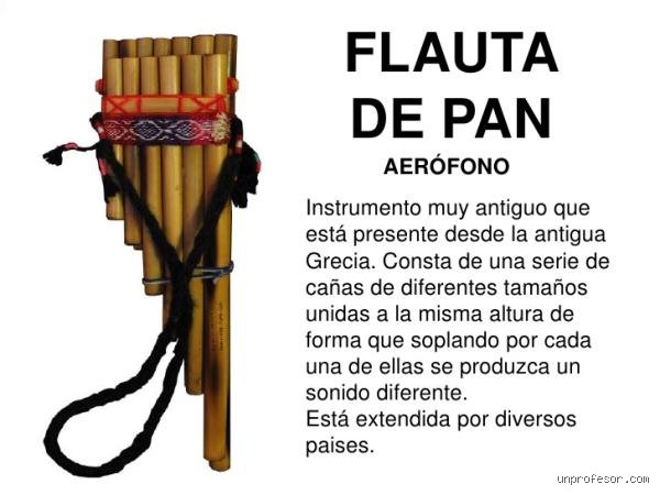 ¿Cómo se le llama a la Flauta de Pan?