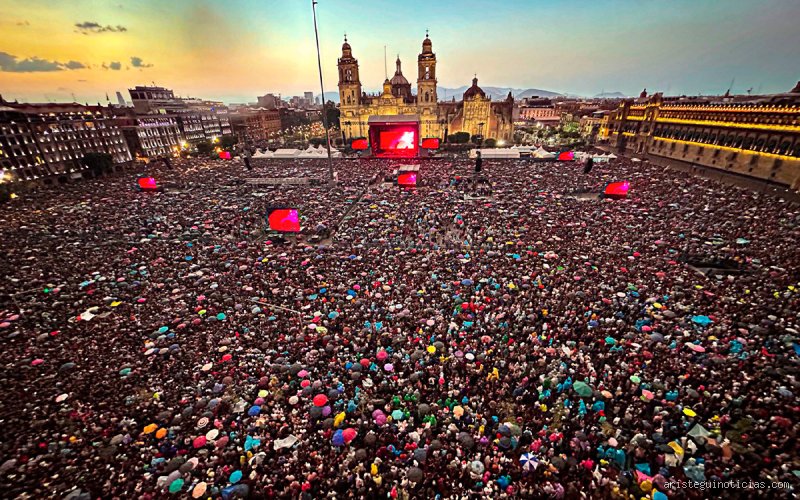 ¿Cuál es el concierto con mayor asistencia en el Zócalo de la Ciudad de México? Desglosamos el mito y la realidad