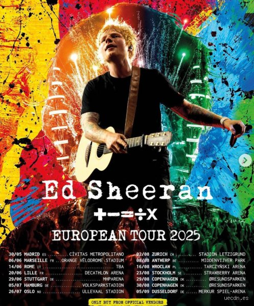 ¿Cuánto tiempo dura el concierto de Ed Sheeran?