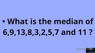 Guía magistral para entender y calcular cuál es la mediana de 6, 9, 13, 8, 3, 2, 5, 7, 11