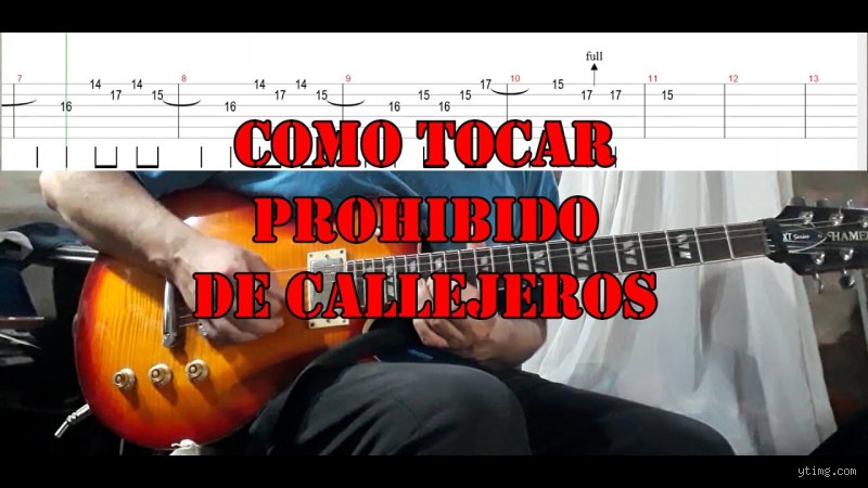 ¿Cómo tocar prohibido en guitarra?