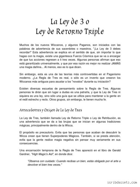 ¿Cuál es la regla de 3 en la brujería y por qué todo el mundo la malinterpreta?