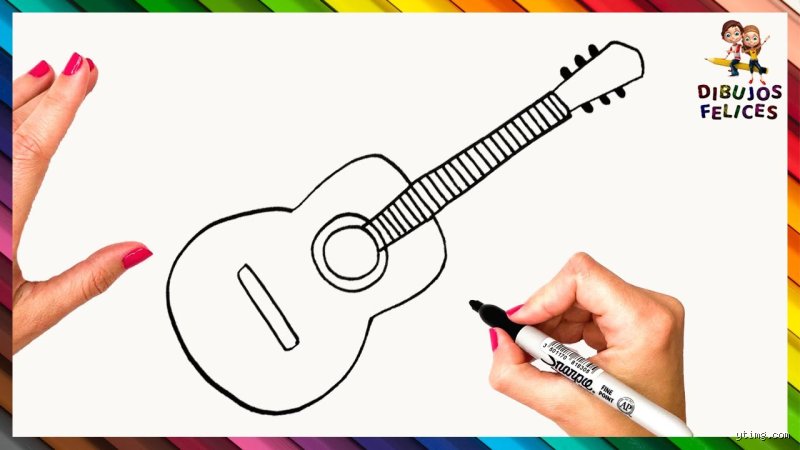 Guía definitiva para aprender cómo dibujar una guitarra bien bonita sin morir en el intento