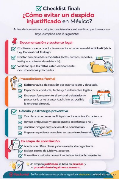 ¿Cuáles son 5 despidos automáticamente injustificados?