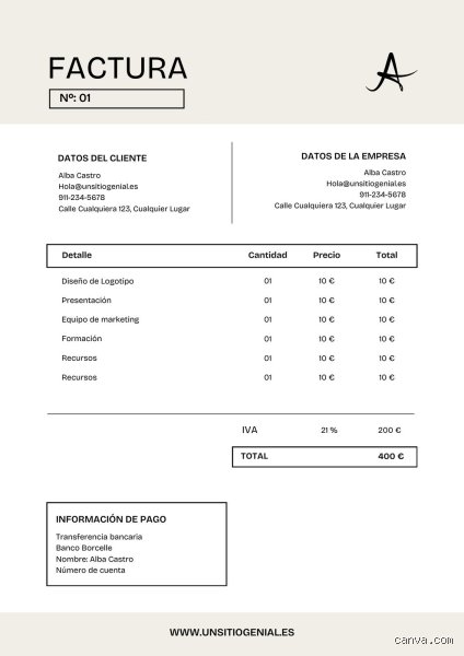 ¿Dónde puedo crear facturas sencillas de forma gratuita y sin perder la cabeza en el intento?