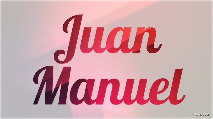 ¿Juan Manuel es un nombre o dos?