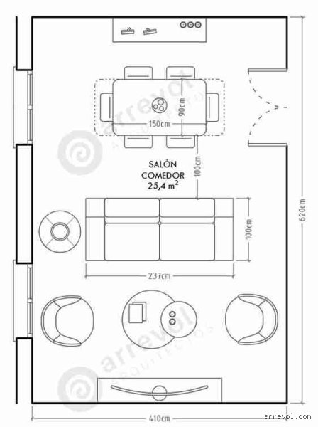 ¿Cuántos metros cuadrados debe tener una casa para 4 personas?