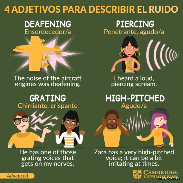 ¿Cuál es la forma adjetiva de ruido en español y por qué nos confunde tanto?