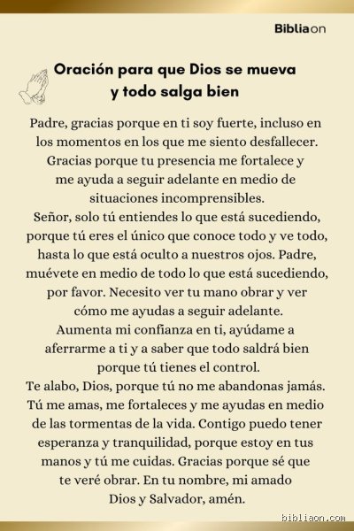 ¿Cuál es la oración más poderosa para casos difíciles y por qué la fe mueve montañas imposibles?