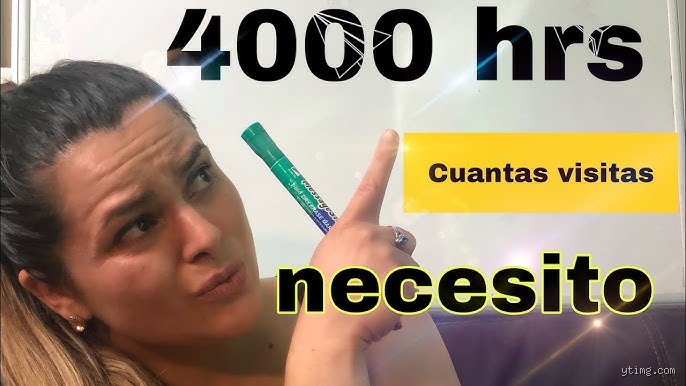 ¿Cuántas visitas son 4000 horas?